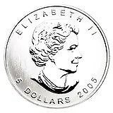 5 долларов 2005, Кленовые листья [Канада]