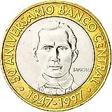 5 песо 1997, Центробанк Доминиканы [Доминикана / Доминика]
