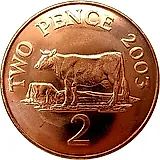 2 пенса 2003 [Гернси]