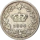 20 чентезимо 1894, KB, знак монетного двора "KB" - Берлин [Италия]