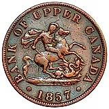 1/2 Penny 1857 [Canada / Province of Canada]