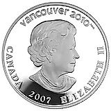 25 долларов 2007, XXI зимние Олимпийские Игры, Ванкувер 2010 - Атлеты с флагом [Канада]