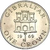 1 крона 1969 [Гибралтар]