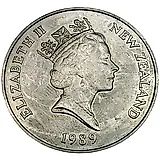 1 доллар 1989, пловец [Новая Зеландия]