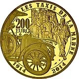 200 евро 2014, марнское такси [Франция] Proof