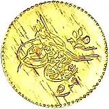 5 киршей 1869, Золото /жёлтый цвет/ [Египет]