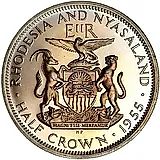 1/2 кроны 1955 [Родезия / Родезия и Ньясаленд]