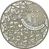 20 евро 2018, год Собаки [Франция] Proof