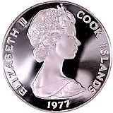 5 долларов 1977, Птицы - Салангана Атиу (Aerodramus sawtelli) [Острова Кука]