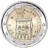 2 евро 2016, регулярный чекан Сан-Марино [Сан-Марино]