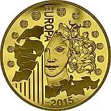 500 евро 2015, 70 лет мира в Европе [Франция] Proof