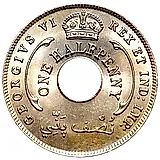 1/2 пенни 1946 [Британская Западная Африка]