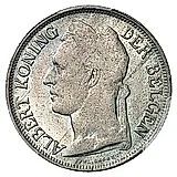 1 франк 1925, BELGEN [Демократическая Республика Конго / Бельгийское Конго]