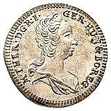 1 крейцер 1749-1754, Мария Терезия - Орел с гербом Штирии [Австрия]