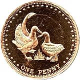 1 пенни 2009 [остров Гоф / Острова Святой Елены, Вознесения и Тристан-да-Кунья]