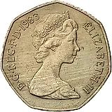 50 пенсов 1983 [Великобритания]