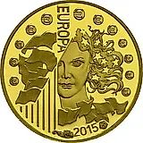 5 евро 2015, 70 лет мира в Европе [Франция] Proof