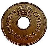 1 пенни 1943 [Фиджи]