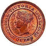 ¼ цента 1870-1901 [Шри-Ланка]