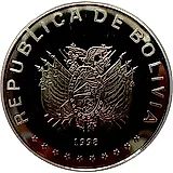 50 Bolivianos 1998, 450th Anniversary of the City of La Paz [Bolivia]