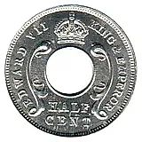 1/2 цента 1908 [Восточная Африка]