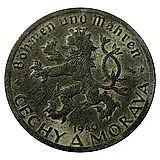 20 геллеров 1940 [Чехия / Протекторат Богемии и Моравии]