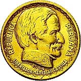 20 Centavos 1954, 100 Years of the Liberal Revolution, Ramon Castilla [Peru]