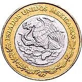 20 Pesos 2000, Xiuhtecuhtli - God of Fire, Lord of Volcanoes [Mexico]