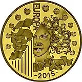 200 евро 2015, 70 лет мира в Европе [Франция] Proof