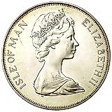 1 крона 1977, 25 лет правления Королевы Елизаветы II /герб/ [Остров Мэн]