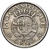 5 эскудо 1973 [Мозамбик]