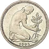 50 пфеннигов 1993, A, знак монетного двора "A" - Берлин [Германия]