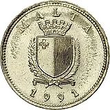 10 центов 1991 [Мальта]