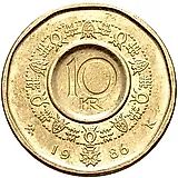 10 крон 1986 [Норвегия]