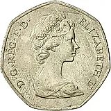 50 пенсов 1973, Вступление в Европейское Экономическое Сообщество [Великобритания]