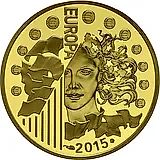 50 евро 2015, 70 лет мира в Европе [Франция] Proof