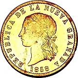 10 песо 1857-1858 [Колумбия]