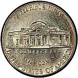 5 центов 2007, D, возвращение в Монтичелло [США]