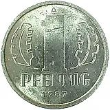 1 пфенниг 1987, А [Германия / ГДР]