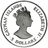 5 долларов 1989, Организация "Спасём детей" [Каймановы острова]