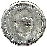 1 франк 1965 [Руанда]
