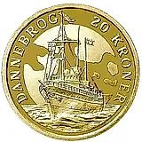 20 крон 2008, королевская яхта Dannebrog [Дания]