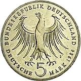 5 марок 1984, Мендельсон [Германия / ФРГ]