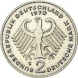 2 Marks 1970, G, Heuss [Germany / FRG]