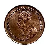 1 цент 1920, новый тип [Канада]