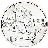 500 форинтов 1989, XVI зимние Олимпийские игры, Альбервиль 1992 [Венгрия]