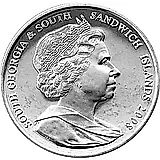 2 фунта 2008, 90 лет Королевским ВВС [Южная Георгия и Южные Сандвичевы Острова]