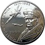 50 пенсов 1999, Черчиль [Тристан-да-Кунья / Острова Святой Елены, Вознесения и Тристан-да-Кунья]