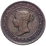 ½ цента 1870-1901 [Шри-Ланка]