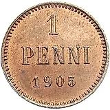 1 пенни 1905